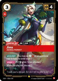 Jinx - Demolitionist (Alternate Art) (030a/298) [Origins]
