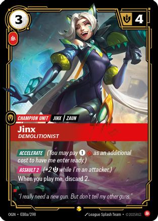 Jinx - Demolitionist (Alternate Art) (030a/298) - Origins