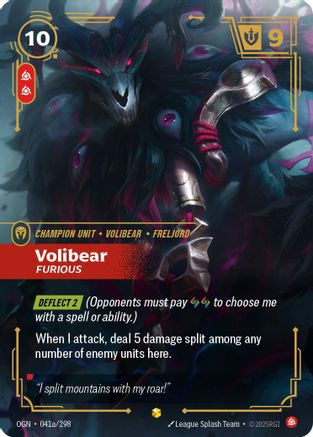 Volibear - Furious (Alternate Art) (041a/298) [Origins]