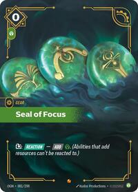 Seal of Focus (081/298) [Origins]