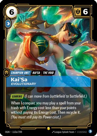 Kai'Sa - Evolutionary (Alternate Art) (112a/298) [Origins]