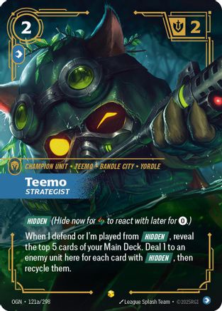 Teemo - Strategist (Alternate Art) (121a/298) [Origins]