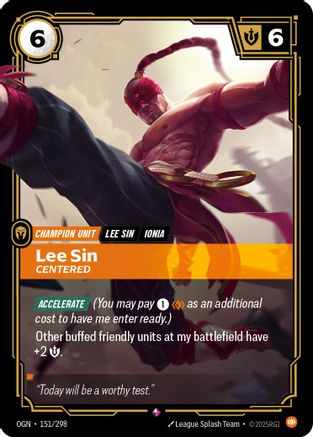 Lee Sin - Centered (151/298) - Origins