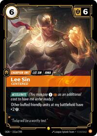 Lee Sin - Centered (Alternate Art) (151a/298) [Origins]