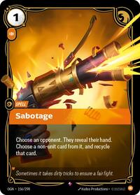 Sabotage (156/298) [Origins]