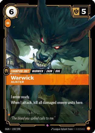 Warwick - Hunter (159/298) [Origins]