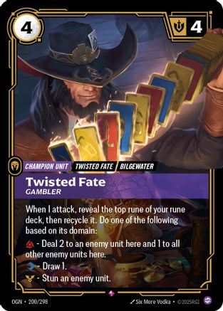 Twisted Fate - Gambler (200/298) - Origins
