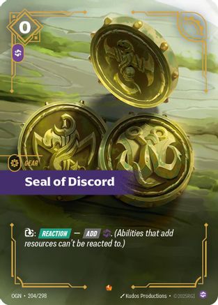 Seal of Discord (204/298) - Origins