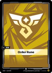 Order Rune (214/298) [Origins]