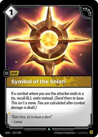 Symbol of the Solari (227/298) [Origins]