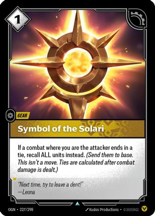 Symbol of the Solari (227/298) [Origins]