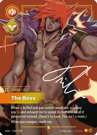 Sett - The Boss (Alternate Art) (310*/298) [Origins]