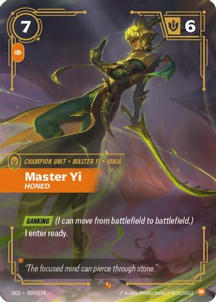 Master Yi - Honed (009/024) [Origins Proving Grounds]