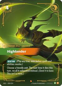Highlander (020/024) [Origins: Proving Grounds]
