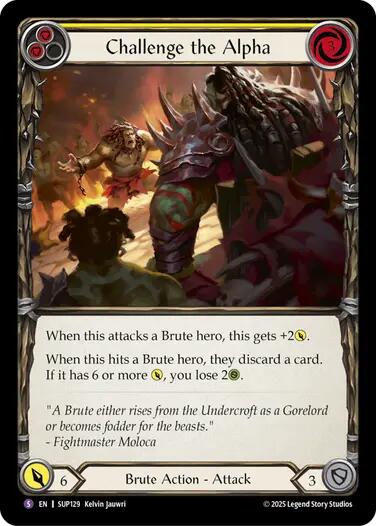 Challenge the Alpha [SUP129] (Super Slam)  Rainbow Foil