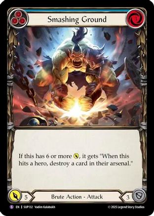 Smashing Ground [SUP132] (Super Slam)  Rainbow Foil