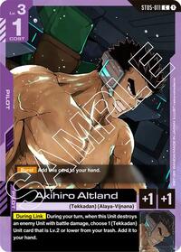 Akihiro Altland (ST05-011) [Starter Deck 05: Iron Bloom]