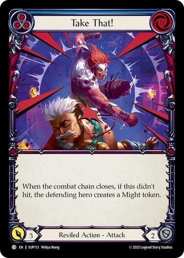 Take That! (Blue) [SUP113] (Super Slam)  Rainbow Foil