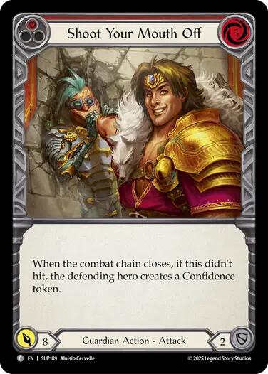 Shoot Your Mouth Off (Red) [SUP189] (Super Slam)  Rainbow Foil