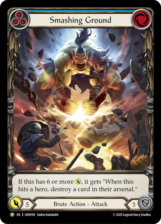 Smashing Ground [GEM100] (GEM Pack 3)  Rainbow Foil