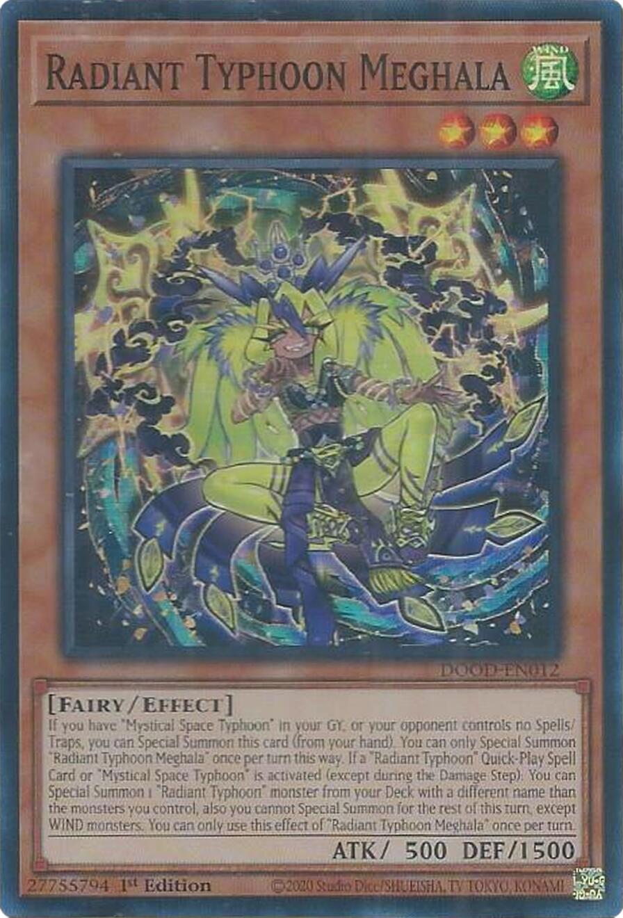 Radiant Typhoon Meghala [DOOD-EN012] Super Rare