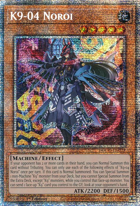 K9-04 Noroi (Starlight Rare) [DOOD-EN025] Starlight Rare