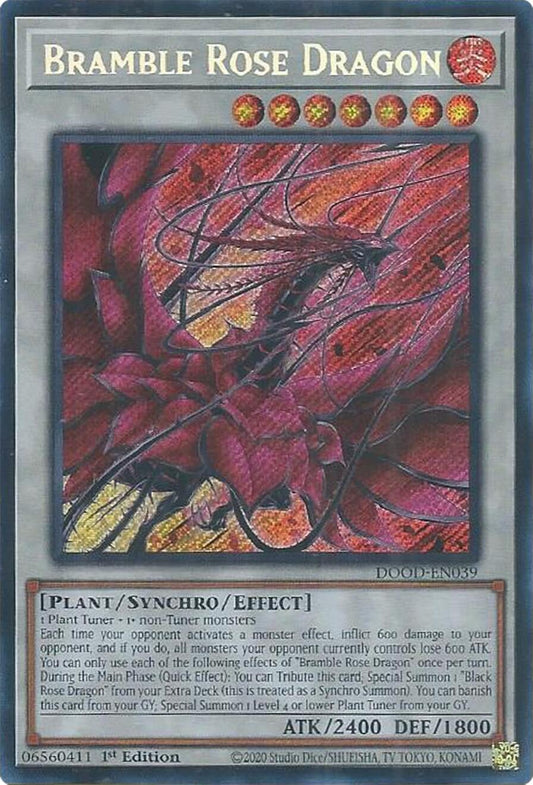 Bramble Rose Dragon [DOOD-EN039] Secret Rare