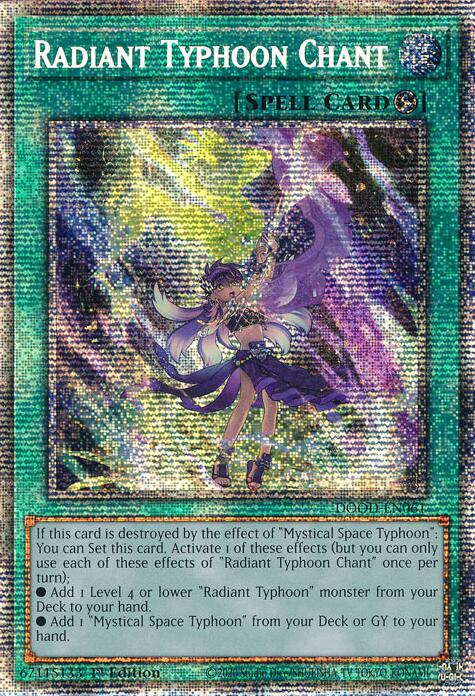 Radiant Typhoon Chant (Starlight Rare) [DOOD-EN061] Starlight Rare