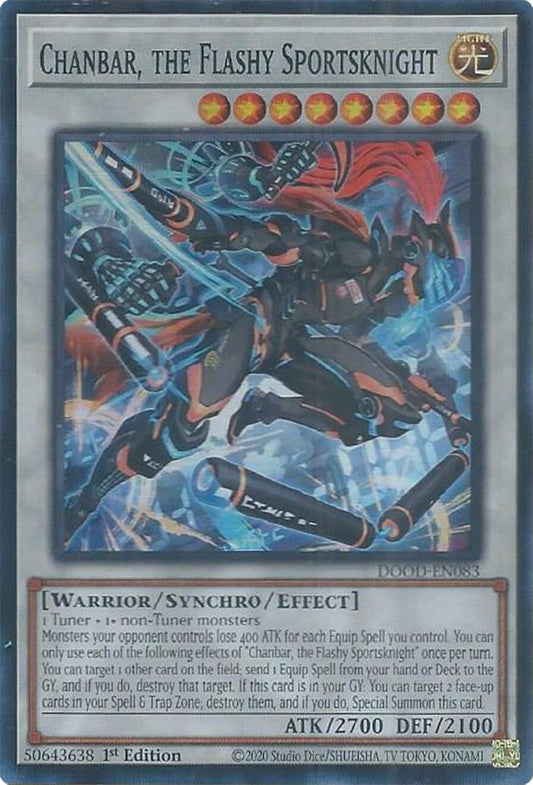 Chanbar, the Flashy Sportsknight [DOOD-EN083] Super Rare