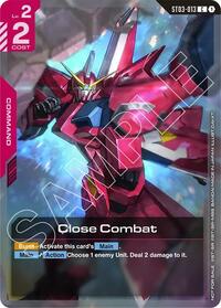 Close Combat (Championship Participation Pack 01) (ST03-013) [Gundam Promotional Cards]