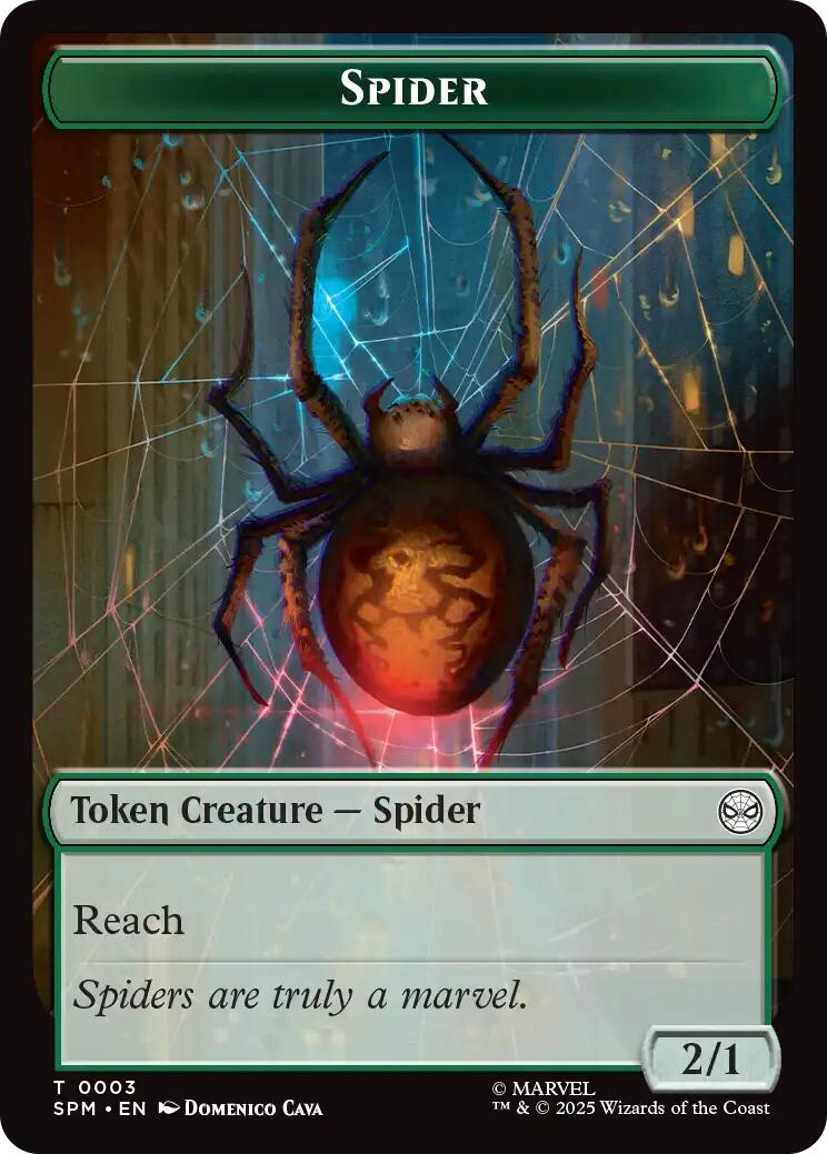 Spider // Food Double-Sided Token [Marvel's Spider-Man Tokens]