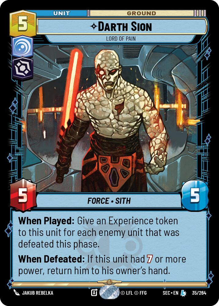 Darth Sion (35/264) - Lord of Pain (35/264) [Secrets of Power]