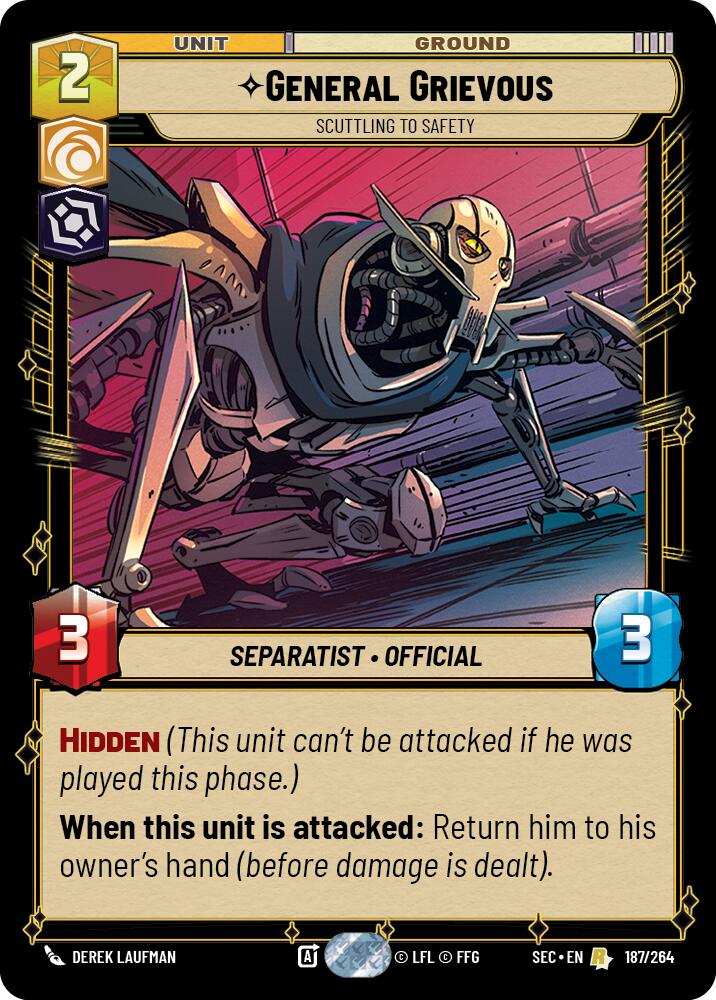 General Grievous (187/264) - Scuttling to Safety (187/264) [Secrets of Power]