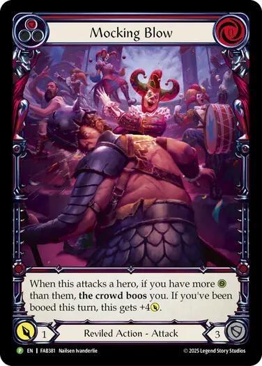 Mocking Blow (Red) [FAB381] (Promo)  Rainbow Foil