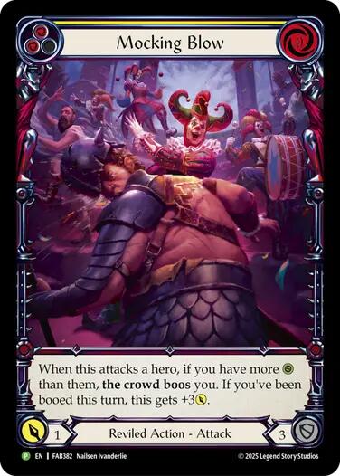 Mocking Blow (Yellow) [FAB382] (Promo)  Rainbow Foil