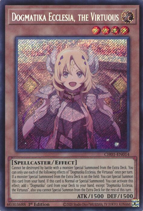 Dogmatika Ecclesia, the Virtuous (Secret Rare) [CH01-EN014] Secret Rare