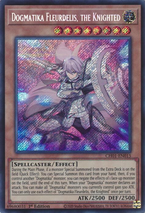Dogmatika Fleurdelis, the Knighted (Secret Rare) [CH01-EN015] Secret Rare