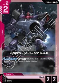 Gaia's Rick Dom (GQ) (ST06-003) [Starter Deck 06: Clan Unity]