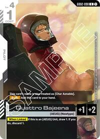 Quattro Bajeena (Store Tournament Participant Pack 02) (GD02-098) [Gundam Promotional Cards]