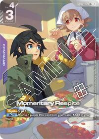 Momentary Respite (Store Tournament Winner Pack 02) (GD02-112) [Gundam Promotional Cards]