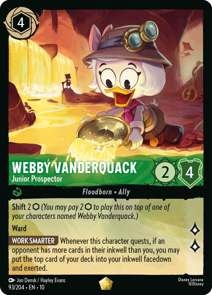 Webby Vanderquack - Junior Prospector (93/204) [Whispers in the Well]
