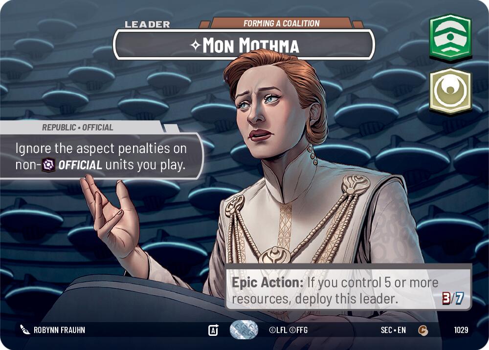 Mon Mothma - Forming a Coalition (Showcase) (1029) (1029) [Secrets of Power]