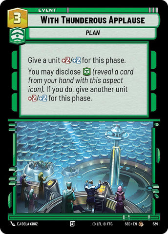 With Thunderous Applause (639) (Foil) (639) [Secrets of Power]