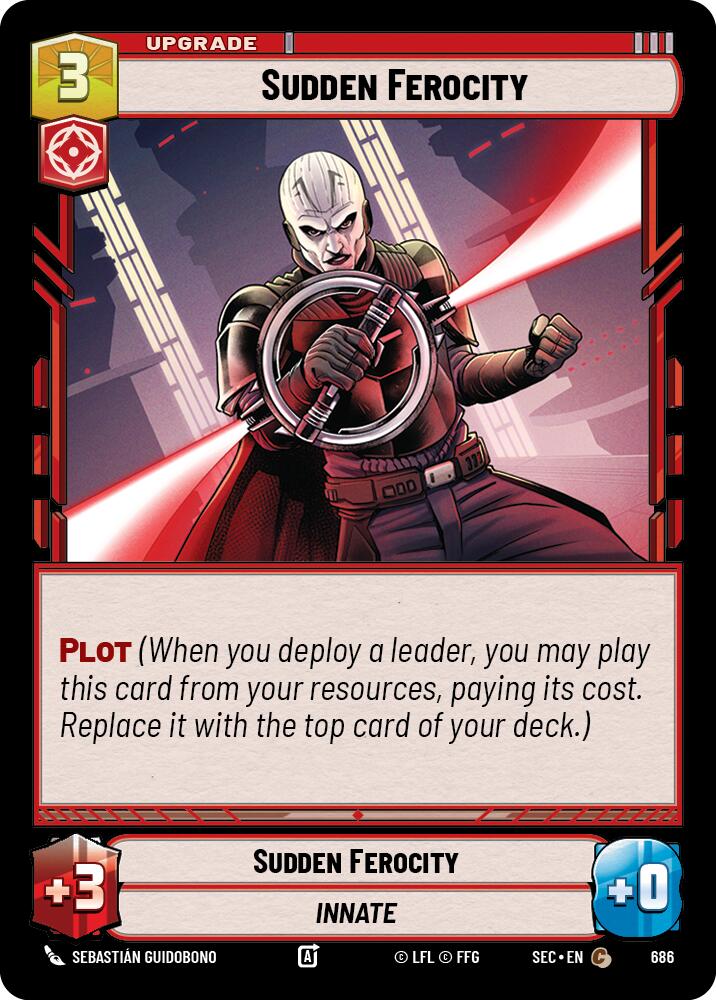 Sudden Ferocity (686) (Foil) (686) [Secrets of Power]