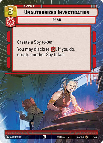 Unauthorized Investigation (445) (Hyperspace) (445) [Secrets of Power]