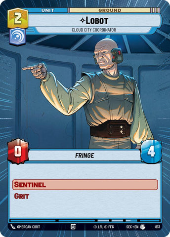Lobot - Cloud City Coordinator (Hyperspace Foil) (813) (813) [Secrets of Power]