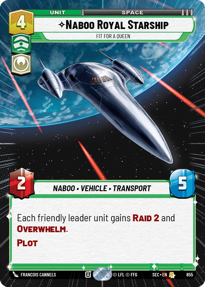 Naboo Royal Starship - Fit For A Queen (Hyperspace Foil) (855) (855) [Secrets of Power]