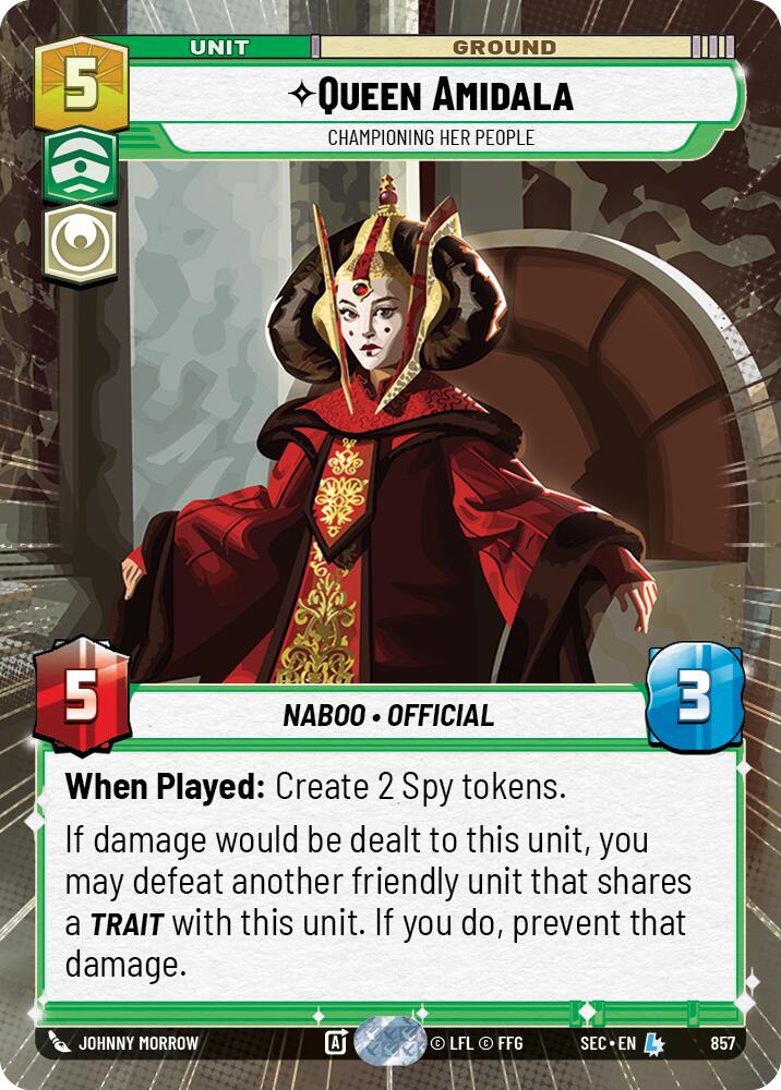 Queen Amidala - Championing Her People (Hyperspace Foil) (857) (857) [Secrets of Power]