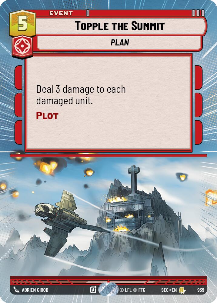 Topple the Summit (939) (Hyperspace Foil) (939) [Secrets of Power]