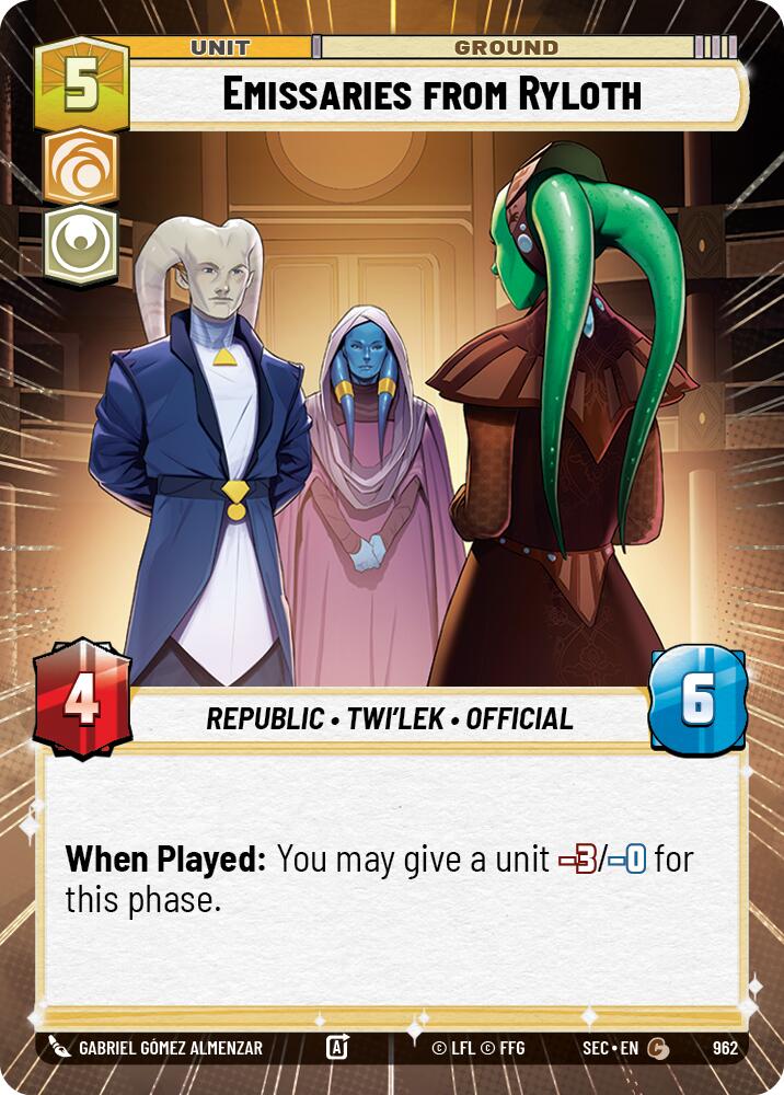 Emissaries from Ryloth (962) (Hyperspace Foil) (962) [Secrets of Power]